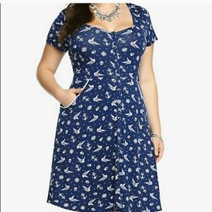 Hot Topic Casual Rockabilly Dress